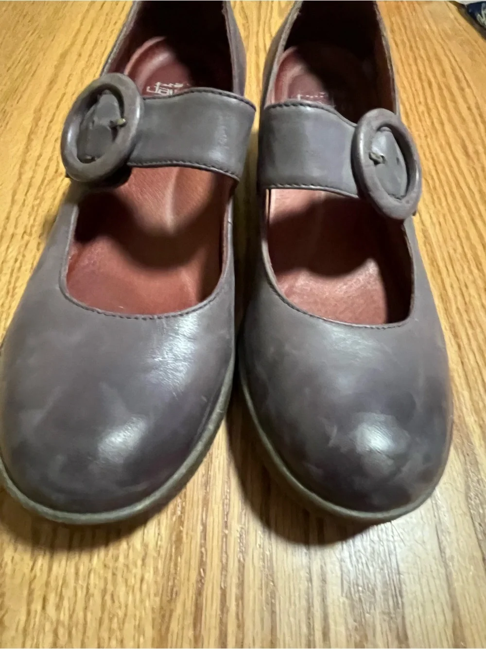 Dansko Brandy Shoes Size 6.5/37 Purple Leather Mary Janes Block Heel Comfy